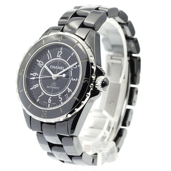 CHANEL J12 H0685 Date Black Ceramic 38MM black Dial Automatic Men's Watch - Picture 1 of 11